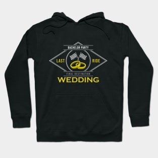 Bachelor party with Wedding ring for Wedding Hoodie